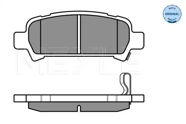 KLOCKI HAMULCOWE TYŁ SUBARU FORESTER IMPREZA 97- Z CZUJNIKIEM MEYLE 0252357214/W