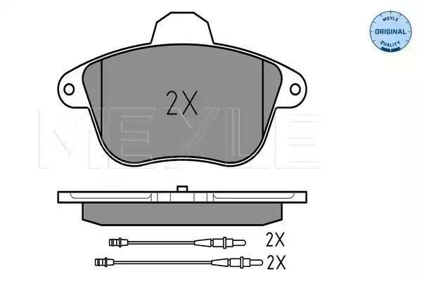 KLOCKI HAMULCOWE PRZÓD CITROEN XM 91- Z CZUJNIKIEM MEYLE 0252150417/W