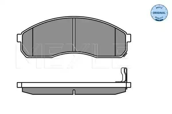 KLOCKI HAMULCOWE PRZÓD KIA CARNIVAL 99- PREGIO 02- K2700 Z CZUJNIKIEM MEYLE 0252364916/W