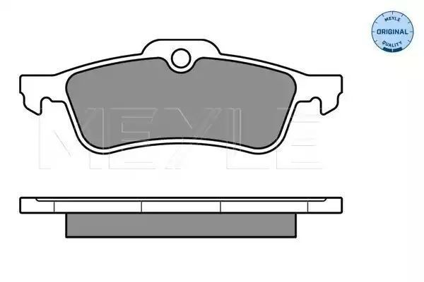 KLOCKI HAMULCOWE TYŁ TOYOTA YARIS 05- Z CZUJNIKIEM MEYLE 0252457415/W