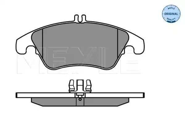 KLOCKI HAMULCOWE PRZÓD MERCEDES W204 07- W212 09- MEYLE 252431019