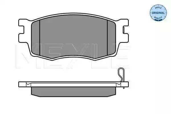 KLOCKI HAMULCOWE PRZÓD HYUNDAI ACCENT KIA RIO 05- Z CZUJNIKIEM MEYLE 0252431717/W