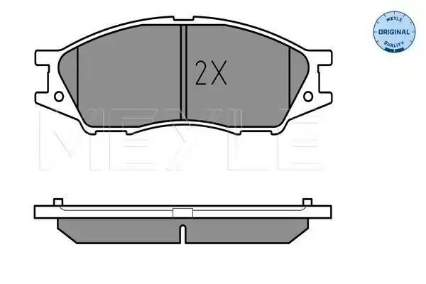 KLOCKI HAMULCOWE PRZÓD NISSAN ALMERA N16 02- Z CZUJNIK MEYLE 0252464815/W