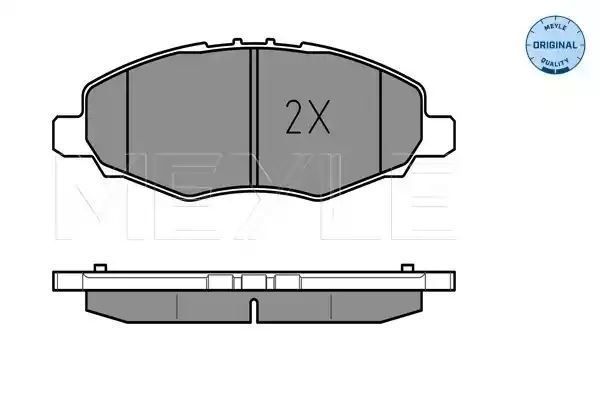 KLOCKI HAMULCOWE PRZÓD TOYOTA HI-LUX 2,5 D-4D 01-15 MEYLE 0252452316/W