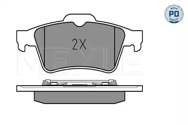 KLOCKI HAMULCOWE TYŁ RENAULT LAGUNA 01- 1,6-2,0 16V MEYLE 0252348216/PD