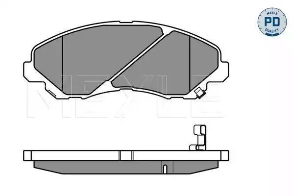KLOCKI HAMULCOWE PRZÓD MITSUBISHI GALANT 96-04 LANCER 03- SPACE RUNNER WAGON 98- MEYLE 0252358416/PD