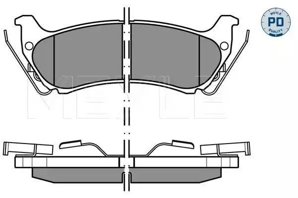 KLOCKI HAMULCOWE TYŁ MERCEDES W163 ML 98-05 MEYLE 0252319017/PD