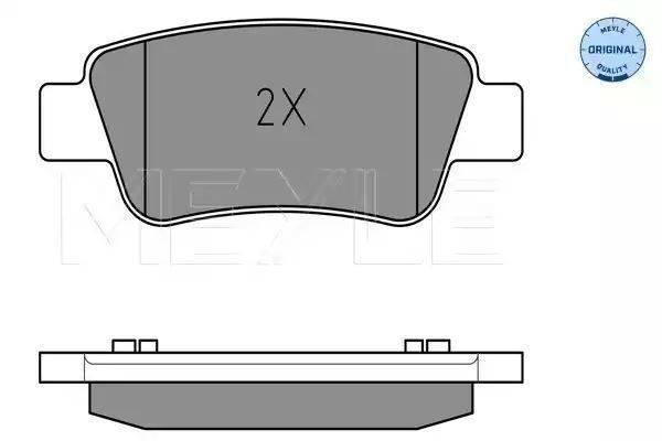 KLOCKI HAMULCOWE TYŁ HONDA CR-V 2,0/2,2CTDI 06- Z CZUJNIKIEM MEYLE 0252463516/W