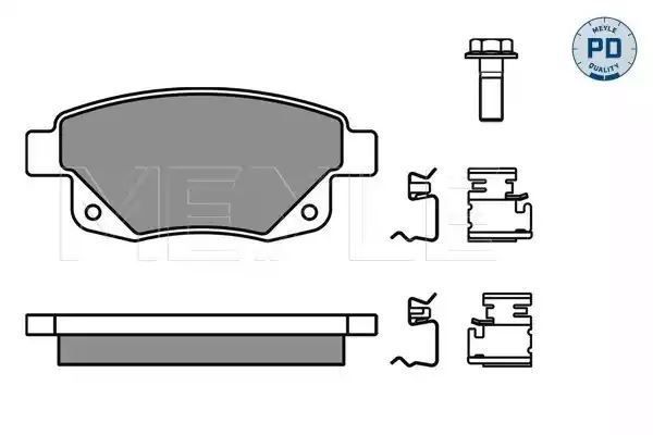 KLOCKI HAMULCOWE TYŁ FORD TRANSIT 06- MEYLE 0252448617/PD