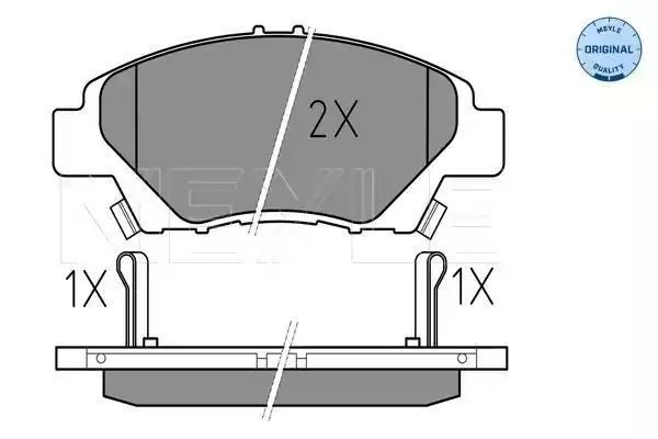 KLOCKI HAMULCOWE PRZÓD HONDA INSIGHT 09- JAZZ 08- Z CZUJNIKIEM MEYLE 0252497915/W