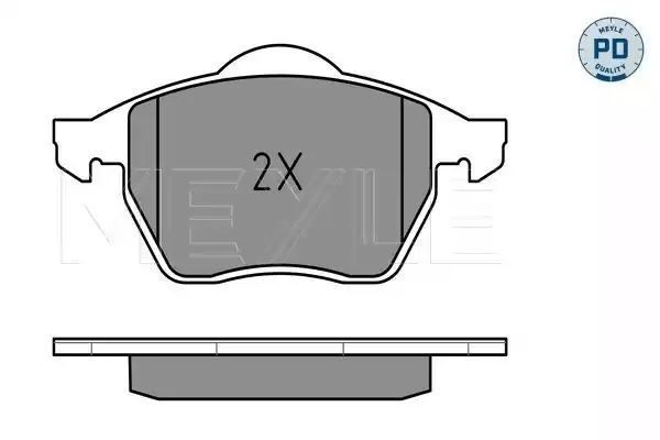 KLOCKI HAMULCOWE PRZÓD VW A6 01/97- MEYLE 0252301820/PD