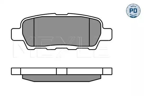 KLOCKI HAMULCOWE TYŁ NISSAN X-TRAIL MEYLE 0252387114/PD