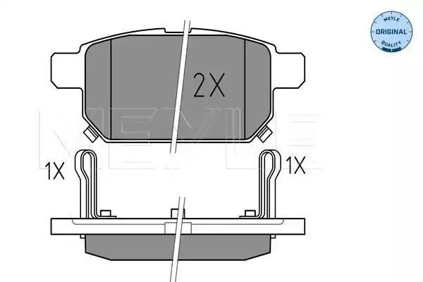 KLOCKI HAMULCOWE TYŁ SUZUKI SWIFT 10- Z CZUJNIKIEM MEYLE 0252525814/W