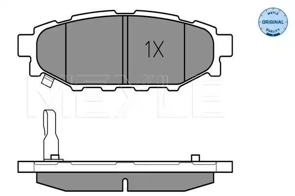 KLOCKI HAMULCOWE TYŁ SUBARU LEGACY 03- IMPREZA 07- Z CZUJNIKIEM MEYLE 0252427114/W