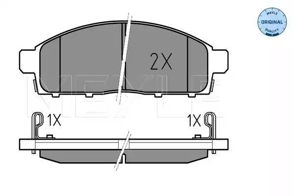 KLOCKI HAMULCOWE PRZÓD MITSUBISHI L200 06- Z CZUJNIKIEM MEYLE 0252452916/W