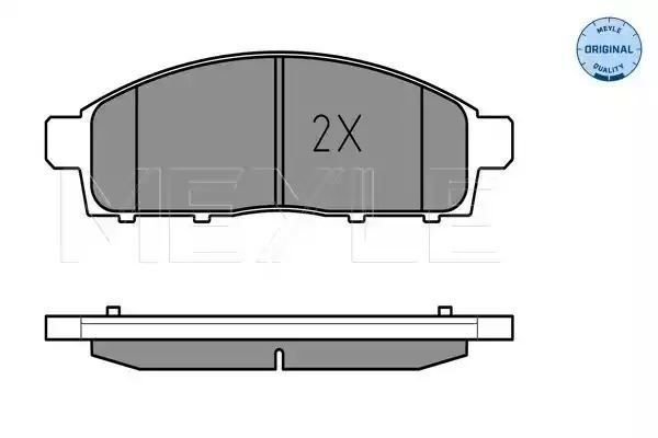 KLOCKI HAMULCOWE PRZÓD MITSUBISHI L200 06- Z CZUJNIKIEM MEYLE 0252452916/W