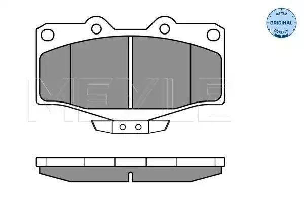 KLOCKI HAMULCOWE PRZÓD TOYOTA LANDCRUISER 3,0TD 96- Z CZUJNIKIEM MEYLE 0252167915/W