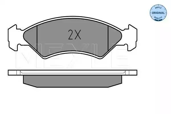 KLOCKI HAMULCOWE PRZÓD FORD FIESTA -89 MEYLE 252085717