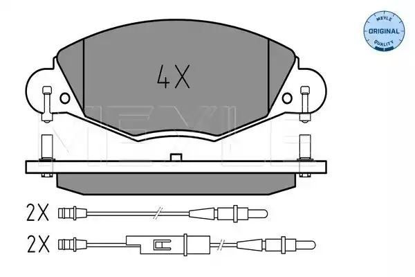 KLOCKI HAMULCOWE PRZÓD CITROEN C5 MEYLE 252327318