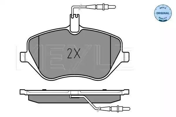 KLOCKI HAMULCOWE PRZÓD PEUGEOT 407 04- Z CZUJNIKIEM MEYLE 0252413317/W
