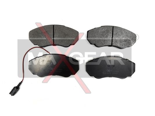 KLOCKI HAMULCOWE PRZÓD FIAT DUCATO 02- 10 14 Z CZUJN MaXgear 19-0594