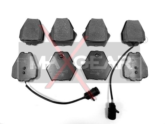 KLOCKI HAMULCOWE PRZÓD A8 8SZT MaXgear 19-0409