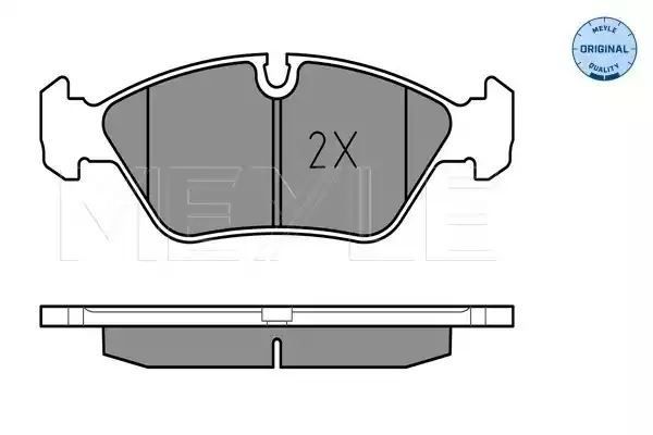 KLOCKI HAMULCOWE PRZÓD BMW E28 81-87 E30 M3 86-92 MEYLE 252062919