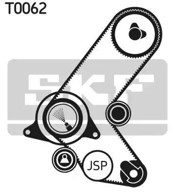 ZESTAW ROZRZĄDU OPEL 1,7D/TD 93- 136Z ISUZU SKF VKMA05213