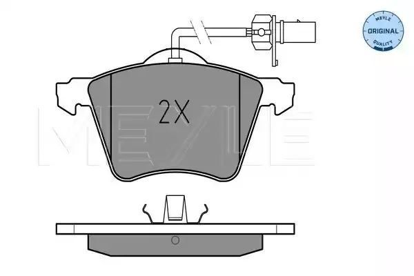 KLOCKI HAMULCOWE PRZÓD VW T4 05/97- Z CZUJNIKIEM MEYLE 0252103419/W