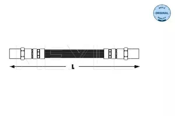 PRZEWÓD HAMAMULCOWY ELASTYCZNY TYŁ AUDI 80/100 A6 76-97 LE/PR MEYLE 1006110012