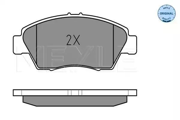 KLOCKI HAMULCOWE PRZÓD HONDA CIVIC CRX 1,3-1,7 91- Z CZUJNIKIEM MEYLE 0252169416/W