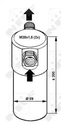 Osuszacz klimatyzacji Audi A4 PASSAT NRF 33081