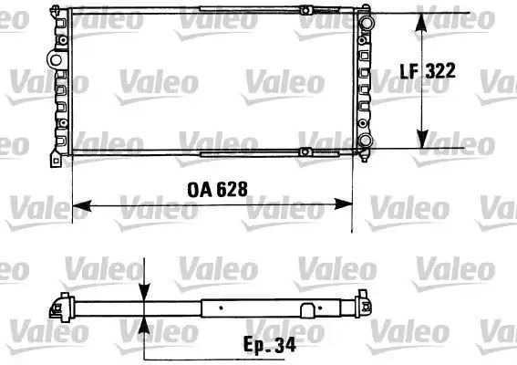 Chłodnica Seat IBIZA 1,4 1,9TDI 93-07 -AC Valeo 730945