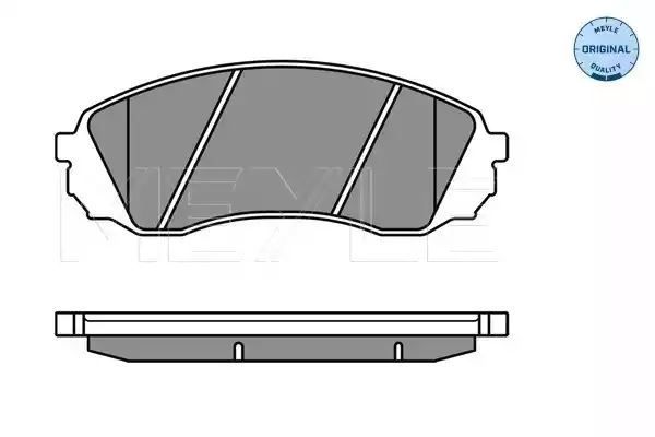 KLOCKI HAMULCOWE PRZÓD KIA CARNIVAL 06- Z CZUJNIKIEM MEYLE 0252459717/W