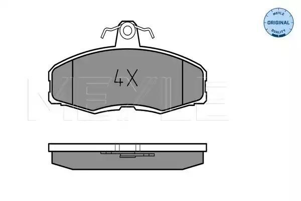 KLOCKI HAMULCOWE PRZÓD VW CADDY SKODA. MEYLE 252086117