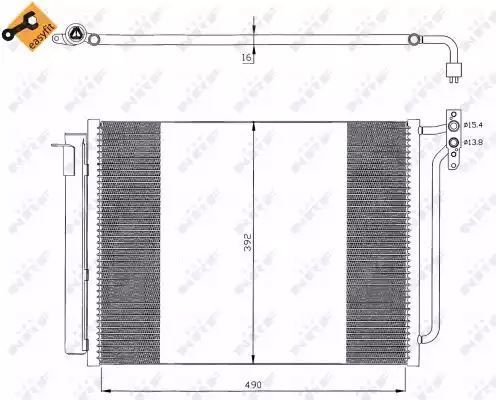 Chłodnica skraplacz klimatyzacji BMW X5 3,0-4,8 NRF 35406