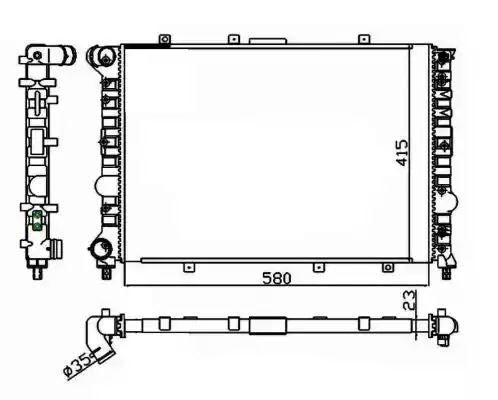 Chłodnica Alfa Romeo 156 1,8 16V 96- NRF 58215