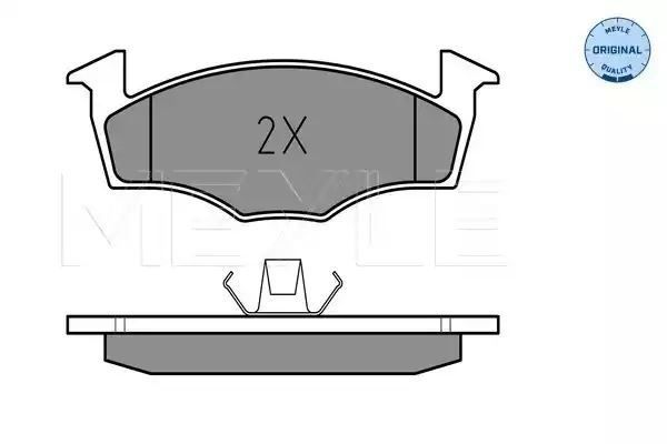KLOCKI HAMULCOWE PRZÓD VW POLO 01- Z CZUJNIKIEM MEYLE 0252186817/W