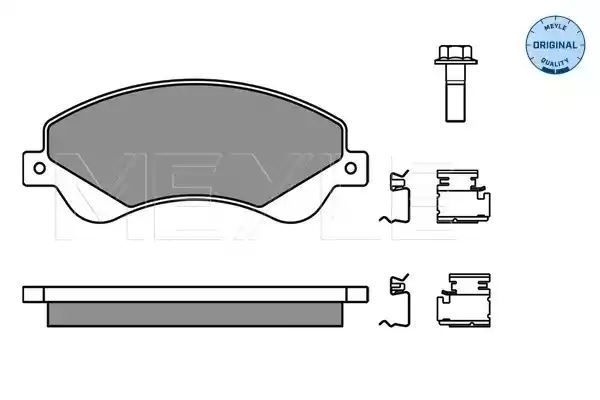 KLOCKI HAMULCOWE PRZÓD FORD TRANSIT 06- Z CZUJNIKIEM MEYLE 0252448518/W