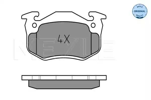 KLOCKI HAMULCOWE PRZÓD RENAULT TWINGO 1,2 93-07 MEYLE 252063415
