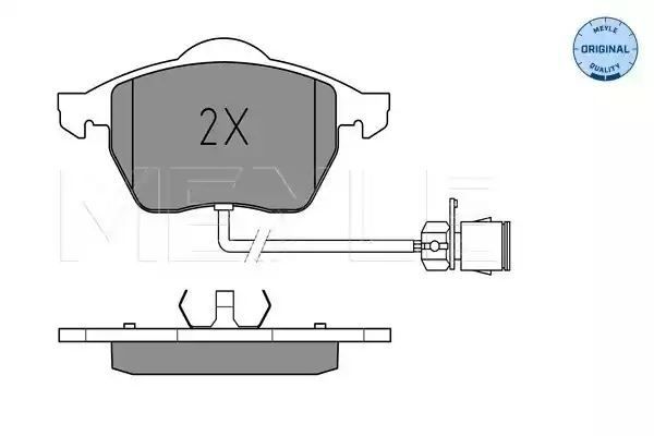 KLOCKI HAMULCOWE PRZÓD VW AUDI 100 A6 90- Z CZUJNIKIEM MEYLE 0252067619/W