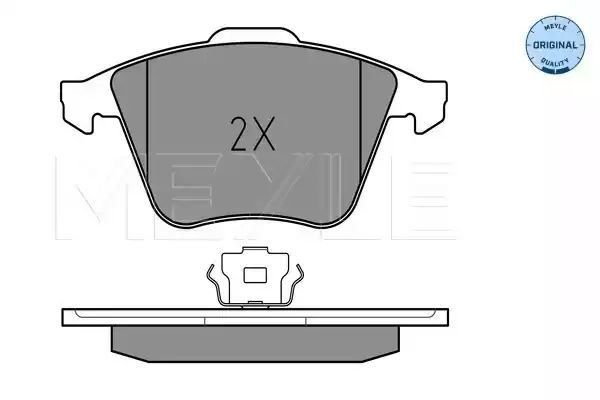 KLOCKI HAMULCOWE PRZÓD VW EOS GOLF PASSAT 05-12 Z CZUJNIKIEM MEYLE 0252380120/W