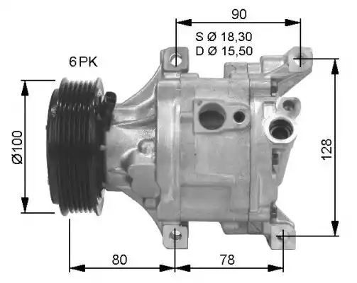 KOMPRESOR KLIMATYZACJI FIAT NRF 32466