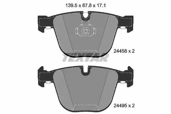 Klocki hamulcowe przód BMW E70 E71 X5 X6 WERSJA M Textar 2445801
