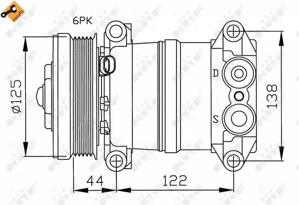 KOMPRESOR KLIMATYZACJI CHEVROLET (GM) TAHOE 2000-2006 NRF 32202