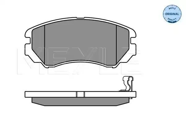 KLOCKI HAMULCOWE PRZÓD HYUNDAI SONATA KIA SPORTAGE 04- Z CZUJNIKIEM MEYLE 0252389116/W