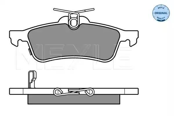 KLOCKI HAMULCOWE TYŁ TOYOTA YARIS 05- Z CZUJNIKIEM MEYLE 0252457415/W