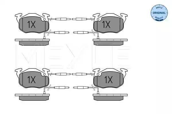 KLOCKI HAMULCOWE PRZÓD CITROEN AX ZX 88-97 Z CZUJNIKIEM MEYLE 0252141418/W