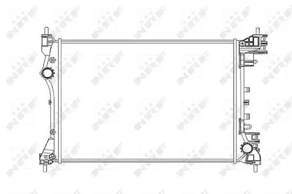 CHŁODNICA ALFA ROMEO MITO FIAT DOBLO 1.4 08- NRF 53834