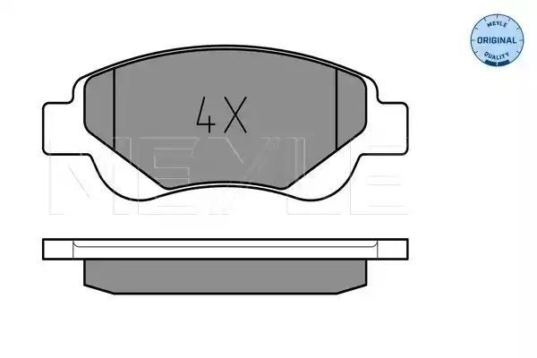 KLOCKI HAMULCOWE PRZÓD CITROEN C1 107 AYGO 05- 1,0/1,4 MEYLE 252395917